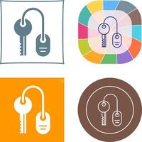 Room key Icon Design vector