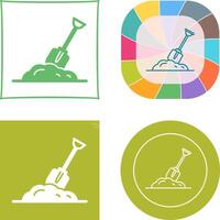 Digging Icon Design vector