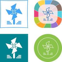 Pinwheel Icon Design vector