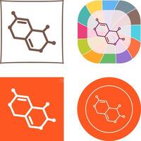 Molecule Icon Design vector