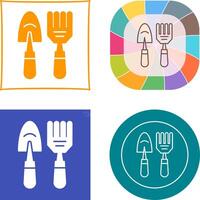Gardening Tools Icon Design vector