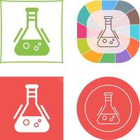 Flask Icon Design vector