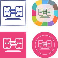 Data Synchronization Icon Design vector