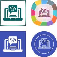 E Learning Icon Design vector