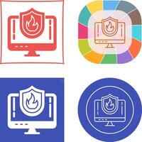 Firewall Icon Design vector