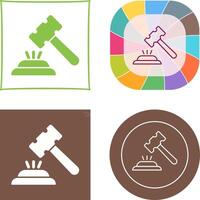 Gavel Icon Design vector