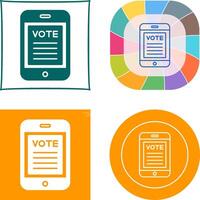 diseño de icono de voto vector