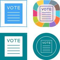 Vote Icon Design vector