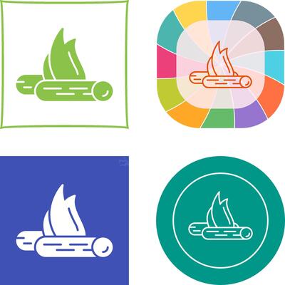 Bon Fire Icon Design