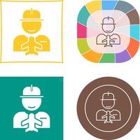 Worker Icon Design vector