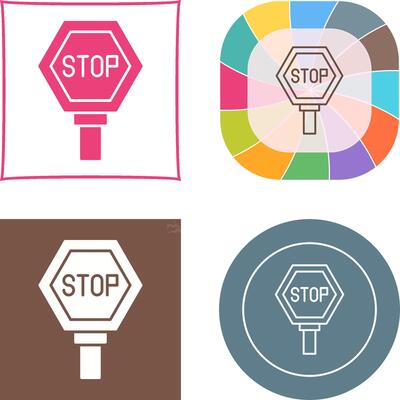 Stop Sign Icon Design