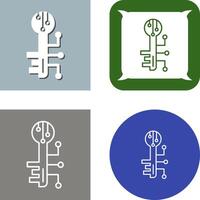 Electronic Key Icon vector