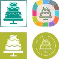 Cake Icon Design vector