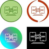 Data Synchronization Icon Design vector
