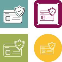 Card Protection Icon vector