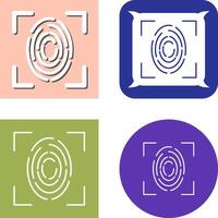 Fingerprint Icon Design vector