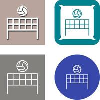 playa vóleibol icono vector