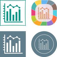 Histogram Icon Design vector