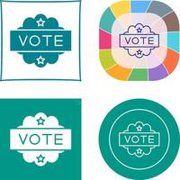 diseño de icono de voto vector