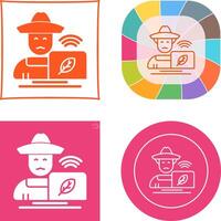 Farmer Icon Design vector