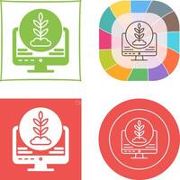 Plant Icon Design vector