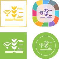 Smart Farm Icon Design vector