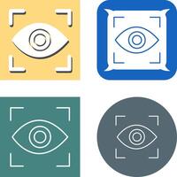 Eye Scan Icon vector