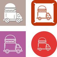 Fast Food Truck Icon vector