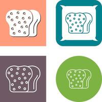 Toast Icon Design vector