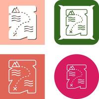 Treasure Map Icon vector