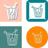 Fried Chicken Icon vector