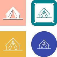 acampar icono diseño vector