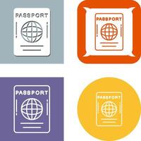 Passport Icon Design vector