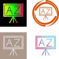 From A To Z Icon Design vector