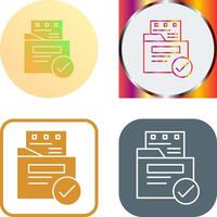 File Protection Icon Design vector