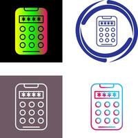 Pin Code Icon Design vector