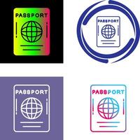 Passport Icon Design vector