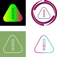 Warning Icon Design vector