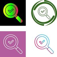 Magnifying Glass Icon Design vector