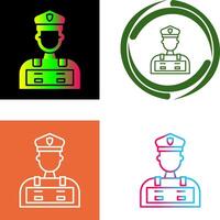 Police Man Icon Design vector