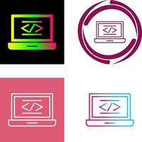 Coding Icon Design vector