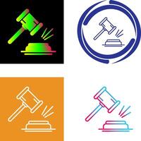 Gavel Icon Design vector