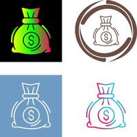 Money Bag Icon Design vector