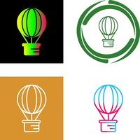 Hot Air Balloon Icon Design vector