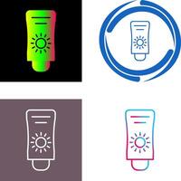 Sun Cream Icon Design vector
