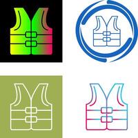 Life jacket Icon Design vector