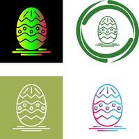 Pascua de Resurrección huevo icono diseño vector