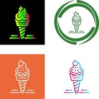 Ice Cream Icon Design vector