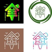Birdhouse Icon Design vector
