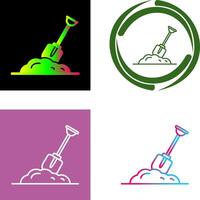 Digging Icon Design vector